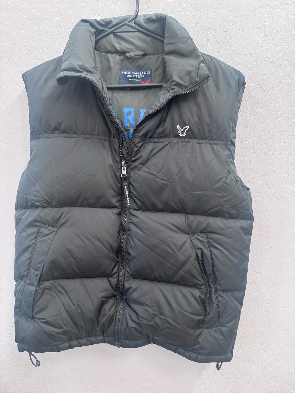 American Eagle Outfitters Men’s Black Quilted Puffer Vest
